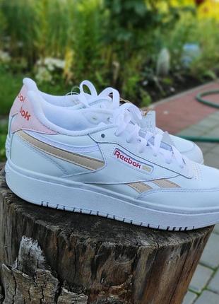 Кеды кроссовки белые кожаные оригинал reebok2 фото