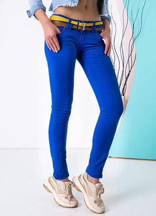 Синие женские джинсы/ стрейч