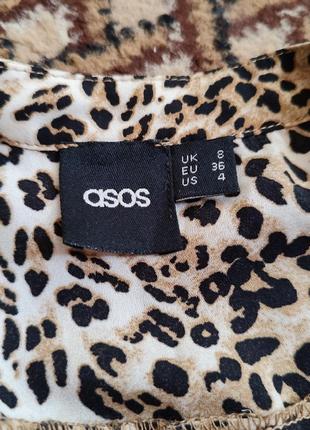 Блузка на запах леопардова подовжена ззаду4 фото