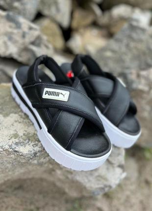 Круті сандалі puma mayze sandal leather /німеччина/3 фото