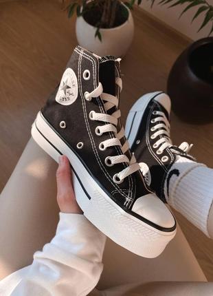 Converse на платформе 36 37 38 39 40 конверсы женские стар платформа5 фото