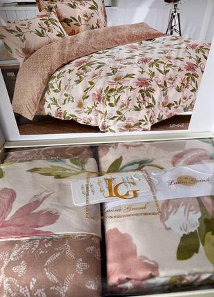 Комплект постільної білизни подарунковий "прованс" неймовірно гарний! топ-якість!!!
