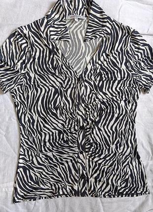 Стильная блузка/блузка с принтом1 фото