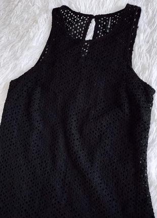 Чёрное кружевное платье stradivarius2 фото