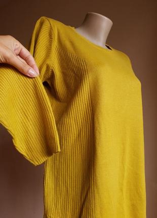Гірчичний светр, пуловер isle англія 5