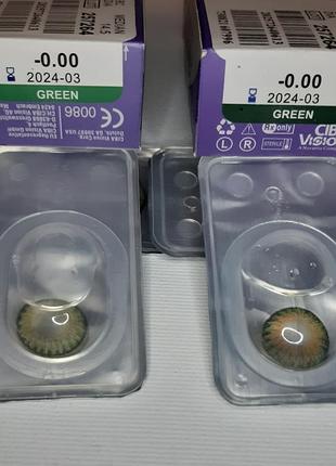 Кольорові контактні лінзи 00.00 без діопрій пара