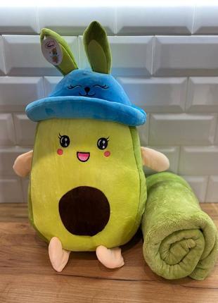 Хіт продажу! іграшка-плед-подушка "авокадо"4 фото