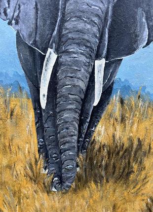Картина маслом «слон»4 фото