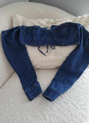 Класний топ корсет із рукавами