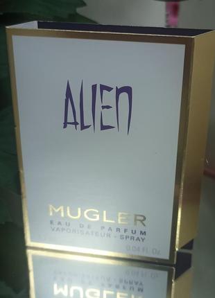 Пробник парфумована вода для жінок mugler alien 1.2 мл