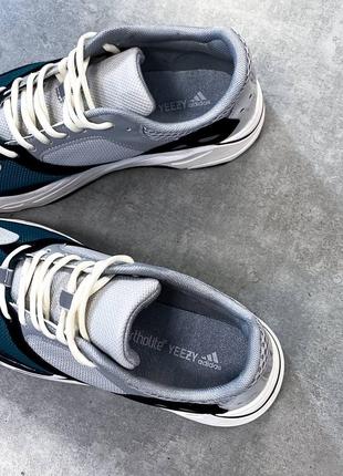 Мужские кроссовки adidas yeezy boost 700 v1 wave runner solid сетка легкие подошва из пены9 фото