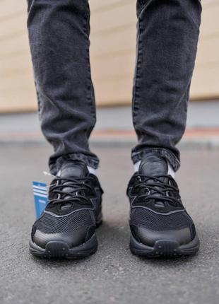 Кроссовки adidas ozweego adiprene pride black черная сетка мужские удобные кроссовки подошва пена3 фото