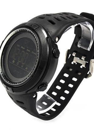 Спортивные мужские часы skmei 1251 all black водостойкие наручные кварцевые черные1 фото