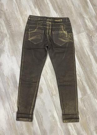 Стильные джинсы с напылением maryley италия2 фото