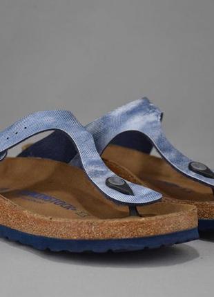 Birkenstock gizeh birkibuc в'єтнамки шльопанці сланці. німеччина. оригінал. 38 р./24.5 см.1 фото