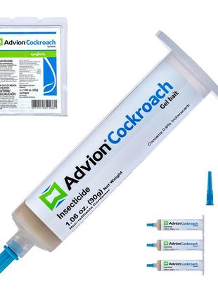 Эффективное средство от тараканов advion cockroach gel, шприц-тюбик 30 грамм