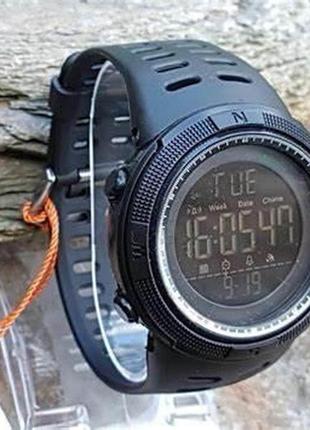 Спортивний водостійкий чоловічий годинник skmei 1251 all black кварцовий