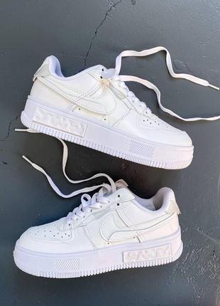 Женские кроссовки   nike air force fontanka white 38