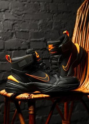 Мужские кроссовки  nike m2k high black orange