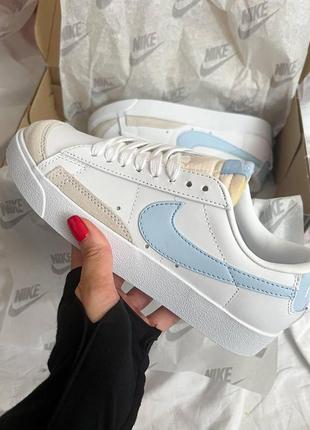 Кроссовки женские nike  blazer  low blue 37
