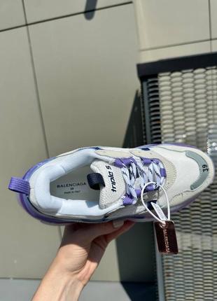 Демисезонное синие кроссовки balenciaga triple s clear sole синие женские кроссовки balenciaga triple s7 фото