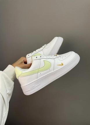 Кроссовки женские nike  air force 1 mini swoosh lime light 361 фото