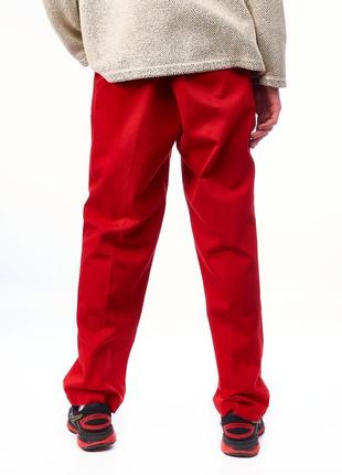 Etro milano, джинсы красные, коттоновые, мужские 543 фото