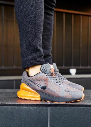 Мужские кроссовки   nike air max 270 grey orange найк аир макс