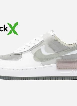 Кроссовки женские nike   air force shadow white grey