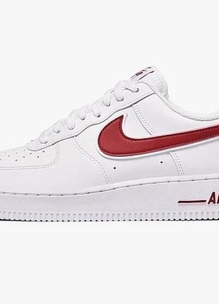 Женские кроссовки   nike air force 1 low " white/red" 36