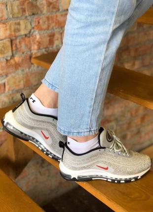 Кроссовки женские nike air max 97 swarovski silver женские найк аир макс8 фото