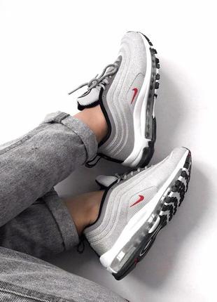 Кроссовки женские nike air max 97 swarovski silver женские найк аир макс3 фото