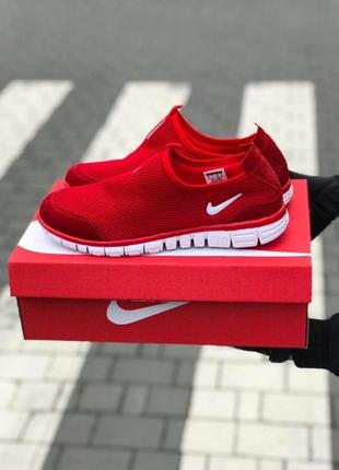 Мужские кроссовки  nike free run 3.0 red white