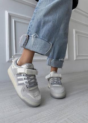 Жіночі кросівки adidas forum low x bad bunny grey кросівки адидас форум