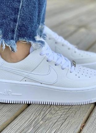 Женские кроссовки   park nike air force 1 sage low ‘white’ 37