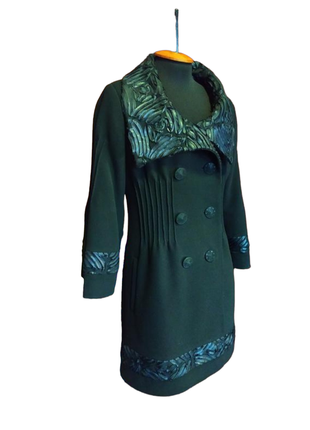 Розкішне тепле пальто вовна кашемір атлас двубортне