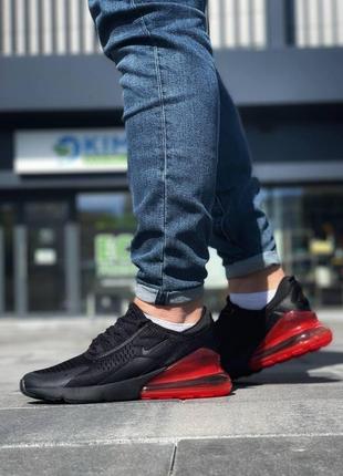 Мужские кроссовки  nike air max 270 black red 25 фото