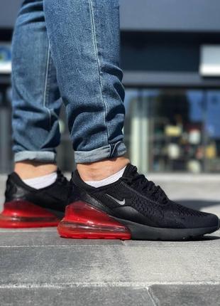 Мужские кроссовки  nike air max 270 black red 28 фото