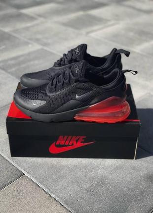 Чоловічі кросівки  nike air max 270 black red 27 фото