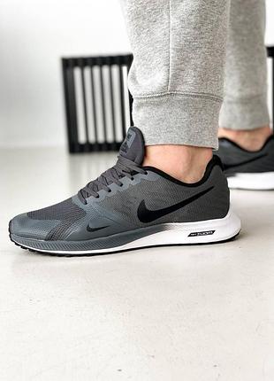 Чоловічі кросівки  nike zoom grey white «black logo»