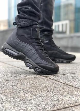 Мужские кроссовки  nike air max 95 sneakerboot black10 фото