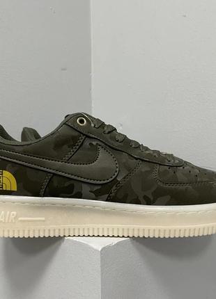 Кроссовки женские nike  air force 1 x the north face ‘camo’ 401 фото