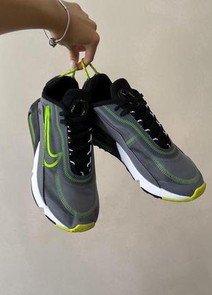 Чоловічі кросівки  camo nike air max 2090 grey green7 фото