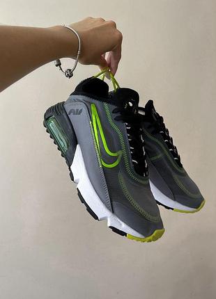 Чоловічі кросівки  camo nike air max 2090 grey green8 фото