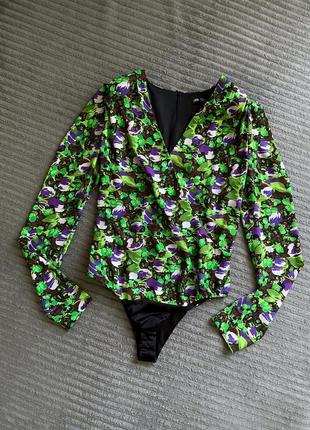 Боди зара в цветочный принт