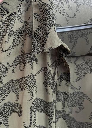 Сорочка блузка принт леопард2 фото
