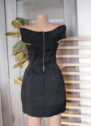 Коктейльное бандажное платье с низкими плечами, размер s/m, новое с биркой2 фото