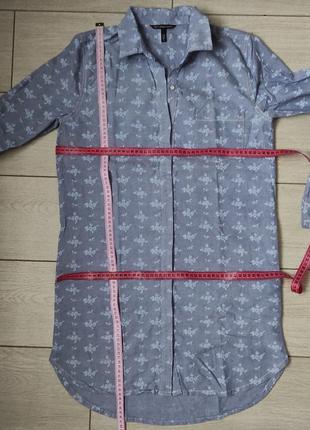 Платье рубашка фирменное, джинсовое с карманами и поясом, оригинал8 фото