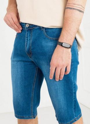 Мужские синие джинсовые шорты бриджи
