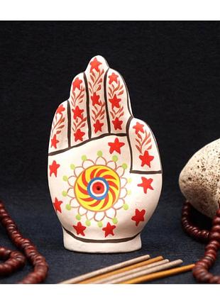 Подставка под аромапалки терракот "ладушка"